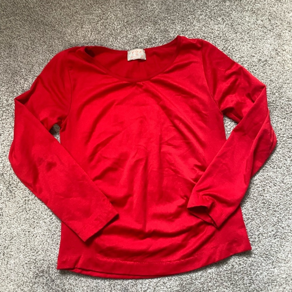 FGF Womens red long sleeve shirt, XS​​